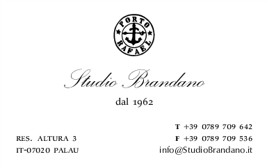 Biglietto da visita dello Studio Brandano